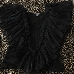 Isabella Rodriguez Black Top Size Large